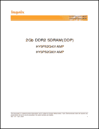 Click here to download HY5PS2G831AMP Datasheet