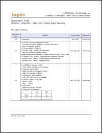 Click here to download HY27US16281A Datasheet