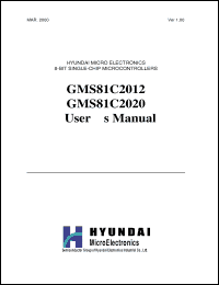 Click here to download GMS81C2012GMS81C2012LQ Datasheet