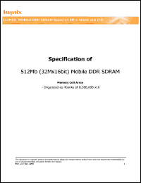 Click here to download H5MS5162DFR-J3M Datasheet