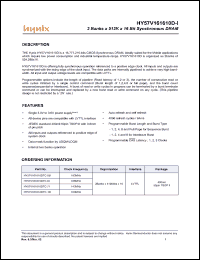 Click here to download HY57V161610D-I Datasheet