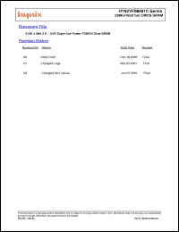 Click here to download HY62VF08401C-SSI Datasheet