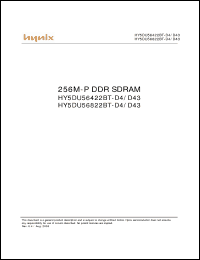Click here to download HY5DU56422BT-D4 Datasheet