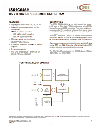Click here to download IS61C64AH-15 Datasheet