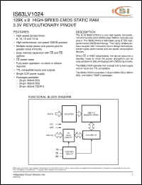 Click here to download IS63LV1024-10T Datasheet