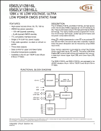 Click here to download IS62LV12816LL-70TI Datasheet