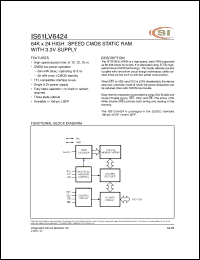 Click here to download IS61LV6424-10 Datasheet