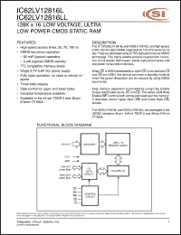 Click here to download IC62LV12816LL-100B Datasheet