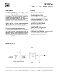 Click here to download ICS501A Datasheet