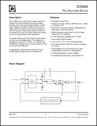 Click here to download ICS663MT Datasheet