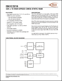 Click here to download IS61C3216 Datasheet