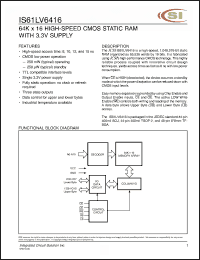 Click here to download IS61LV6416 Datasheet