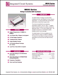 Click here to download M650 Datasheet