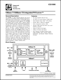Click here to download ICS1890Y Datasheet