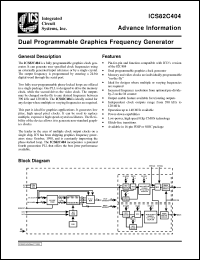 Click here to download ICS82C404M Datasheet