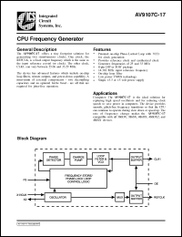 Click here to download AV9107C-17CS08 Datasheet