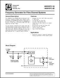 Click here to download AV9107C-19 Datasheet