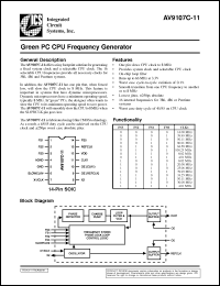 Click here to download AV9107C-11 Datasheet