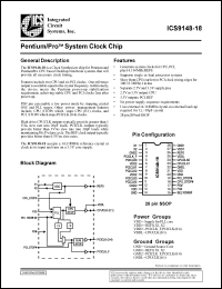 Click here to download ICS9148F-18 Datasheet