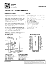 Click here to download ICS9148F-20 Datasheet