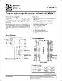 Click here to download ICS9148F-11 Datasheet