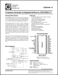 Click here to download ICS9148F-17-T Datasheet
