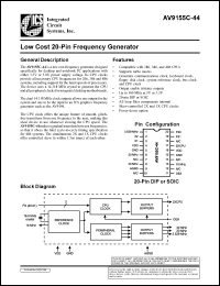 Click here to download ICS9155C-44CW20 Datasheet