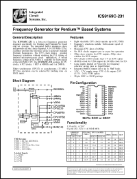 Click here to download ICS9169CF-231 Datasheet