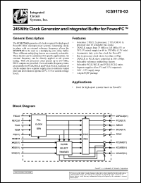 Click here to download ICS9178Y-03 Datasheet