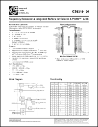 Click here to download ICS9248F-126-T Datasheet