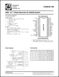 Click here to download ICS9248F-168-T Datasheet