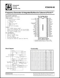 Click here to download ICS9248F-98-T Datasheet