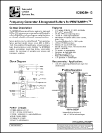 Click here to download ICS9250F-13 Datasheet