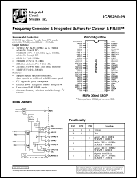 Click here to download ICS9250F-26-T Datasheet
