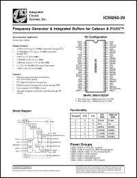 Click here to download ICS9250F-29-T Datasheet