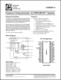 Click here to download ICS9250F-11-T Datasheet