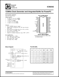 Click here to download ICS9342F-T Datasheet
