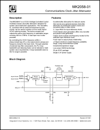 Click here to download MK2058-01 Datasheet