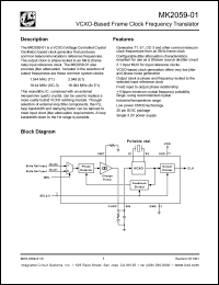 Click here to download MK2059-01SI Datasheet