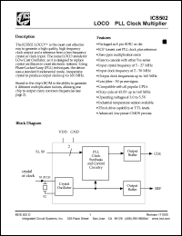 Click here to download ICS502MT Datasheet