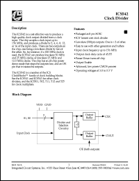 Click here to download ICS542MT Datasheet