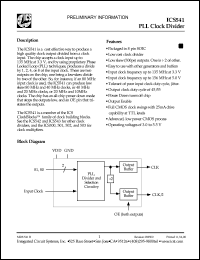 Click here to download ICS541MT Datasheet