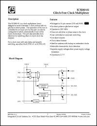Click here to download ICS580M-01T Datasheet