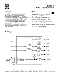 Click here to download ICS650R-12 Datasheet