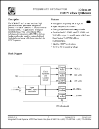 Click here to download ICS650R-05T Datasheet