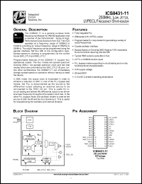 Click here to download ICS8431CM-11T Datasheet