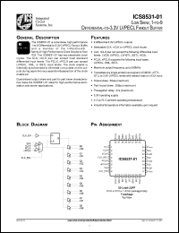 Click here to download ICS8531AY-01 Datasheet