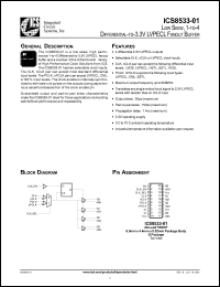 Click here to download ICS8533AG-01T Datasheet