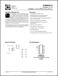 Click here to download ICS8535AG-01 Datasheet