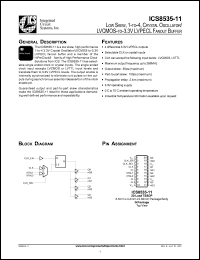 Click here to download ICS8535AG-11T Datasheet